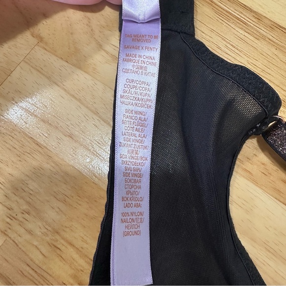 Savage X Fenty SHINING STAR EMBROIDERED UNLINED DEMI BRA. NWT 34C - Picture 8 of 8